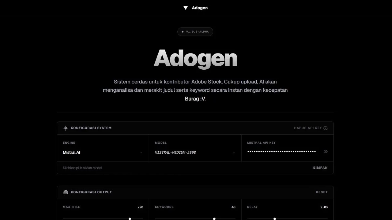Preview Dashboard Adogen